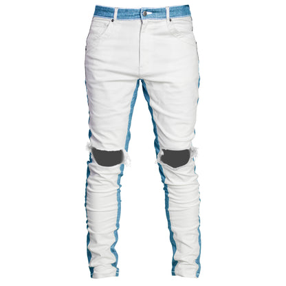 Track Jeans : White/Blue