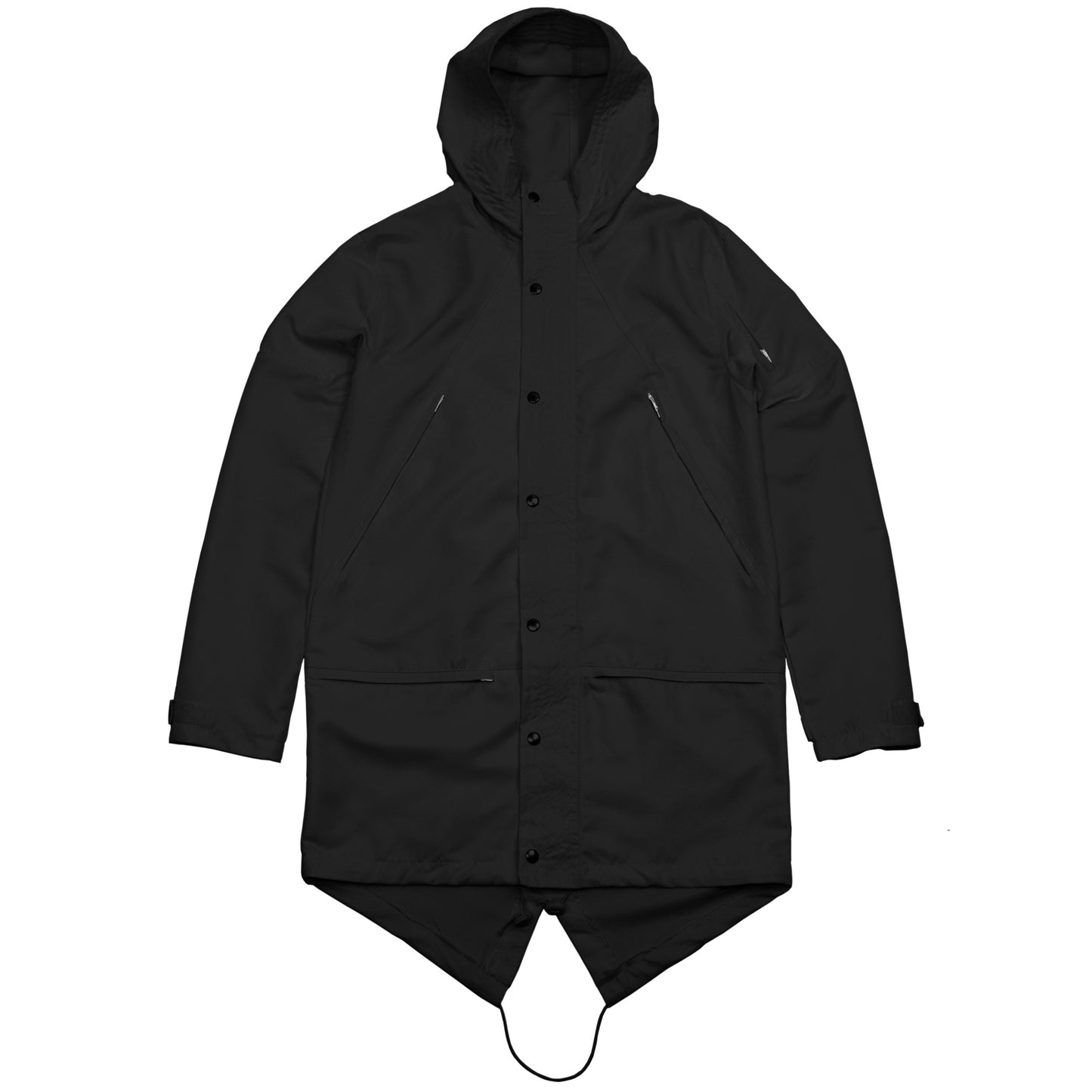 16er Parka Fishtail Jacket : Black