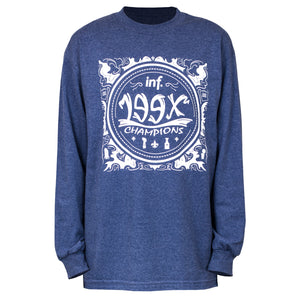 T-shirt L/S Champions des années 90 : Heather Denim