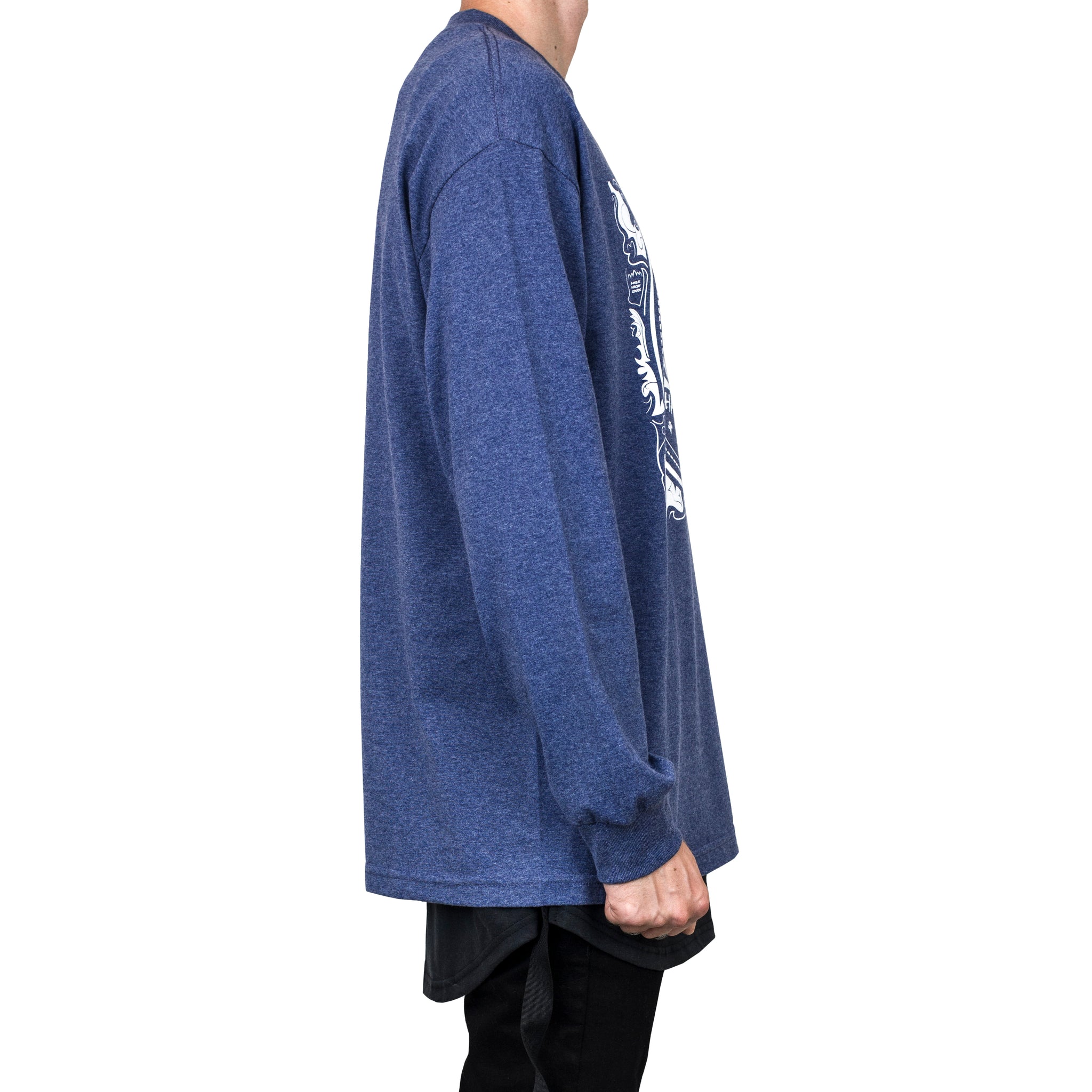 T-shirt L/S Champions des années 90 : Heather Denim