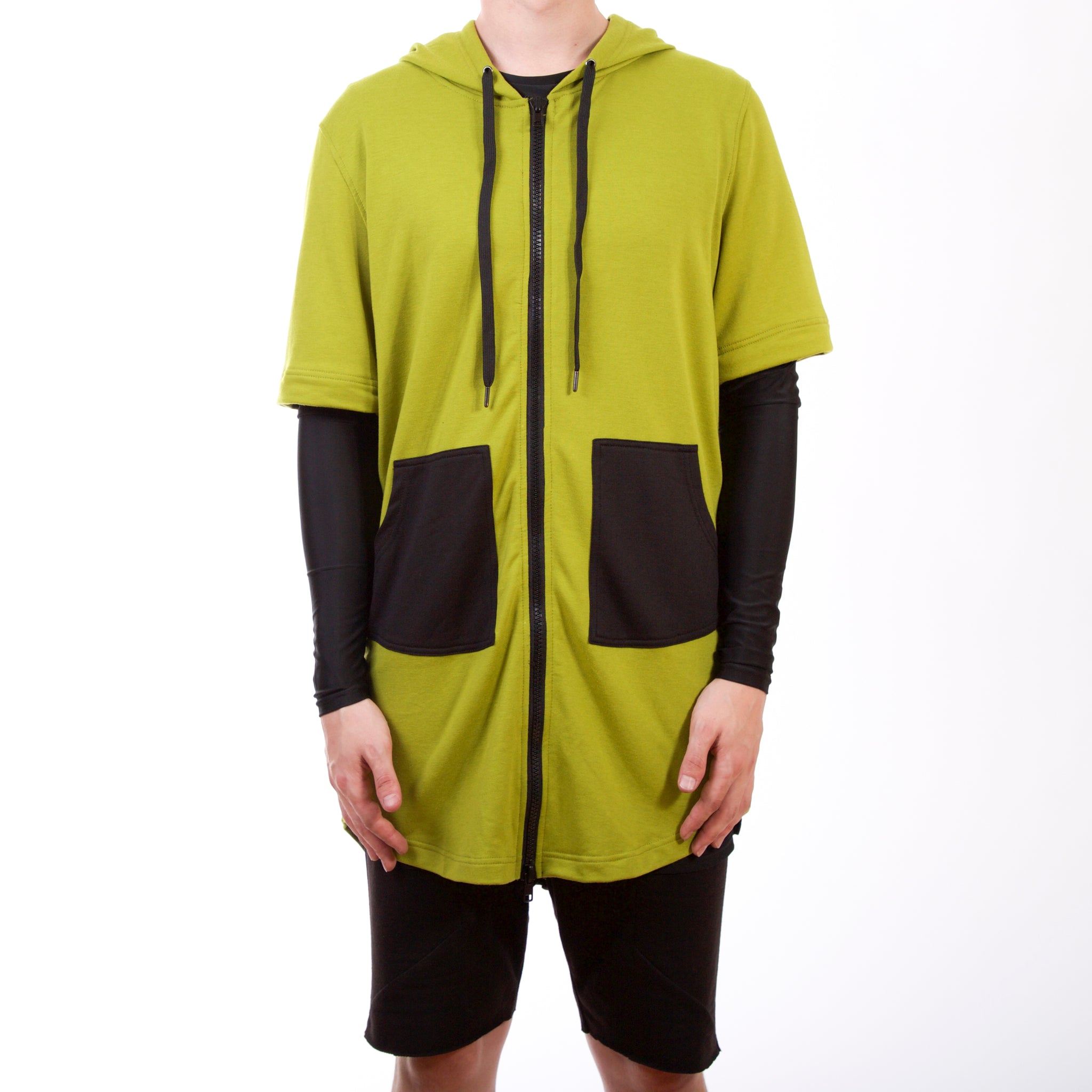 Sweat à capuche Adapt Fishtail : Vert/Noir