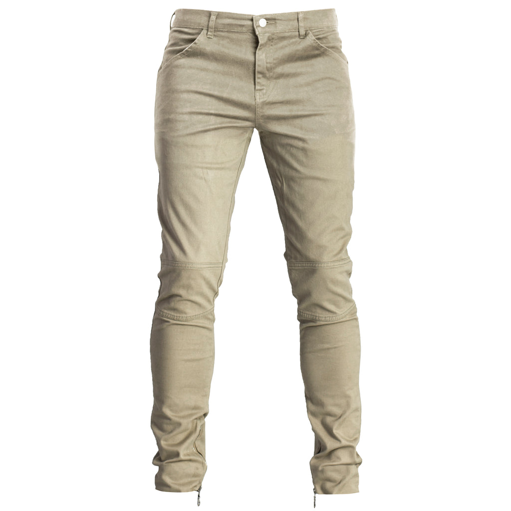Pantalon Zip Cheville : Kaki