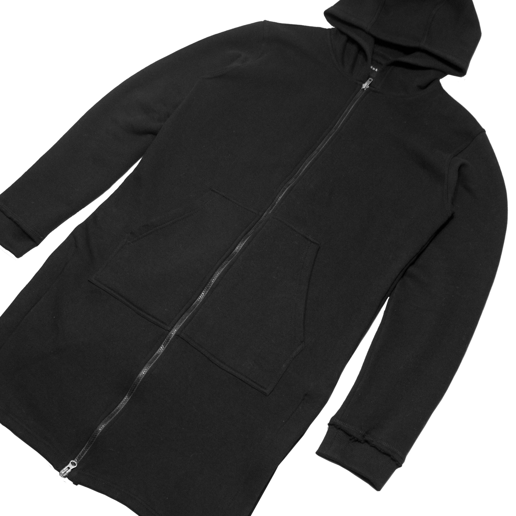Raw Trench-Hoody : Black