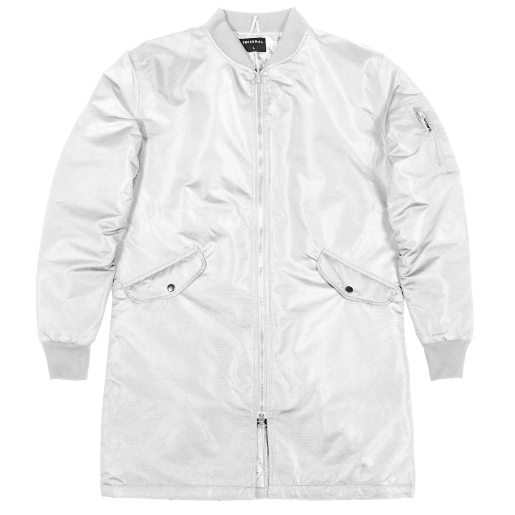 Reversible Bomber Coat : White
