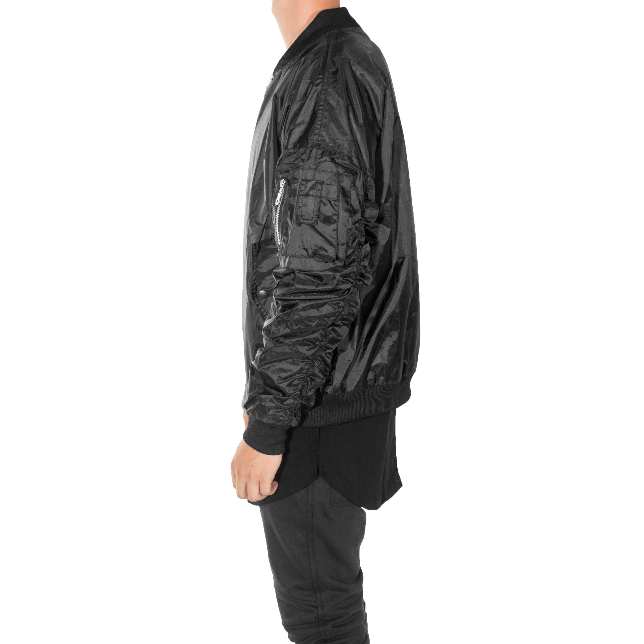 Black Nylon bomber jacket - Buy Online | Terranova