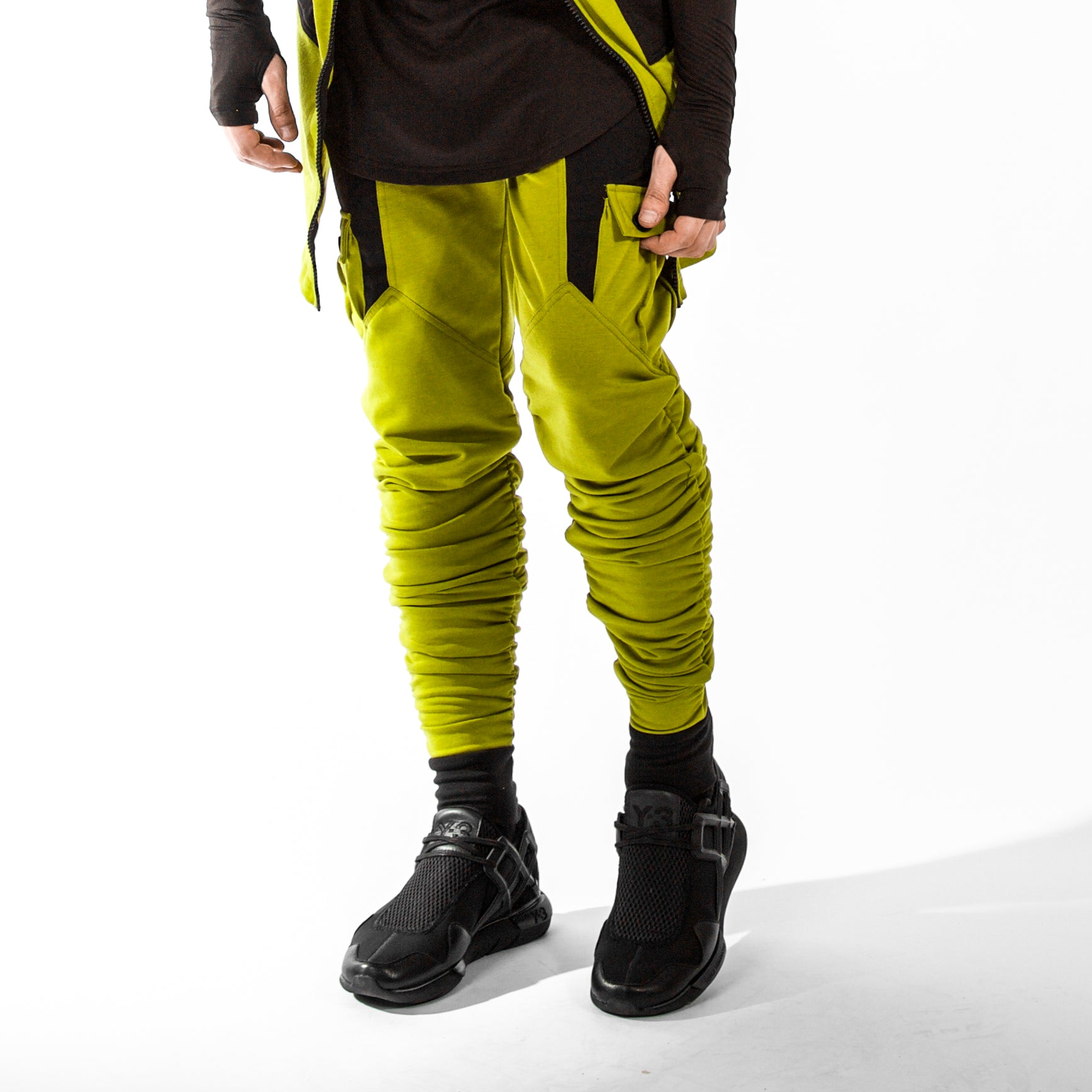 Cargo Dimension Joggers : Green/Black