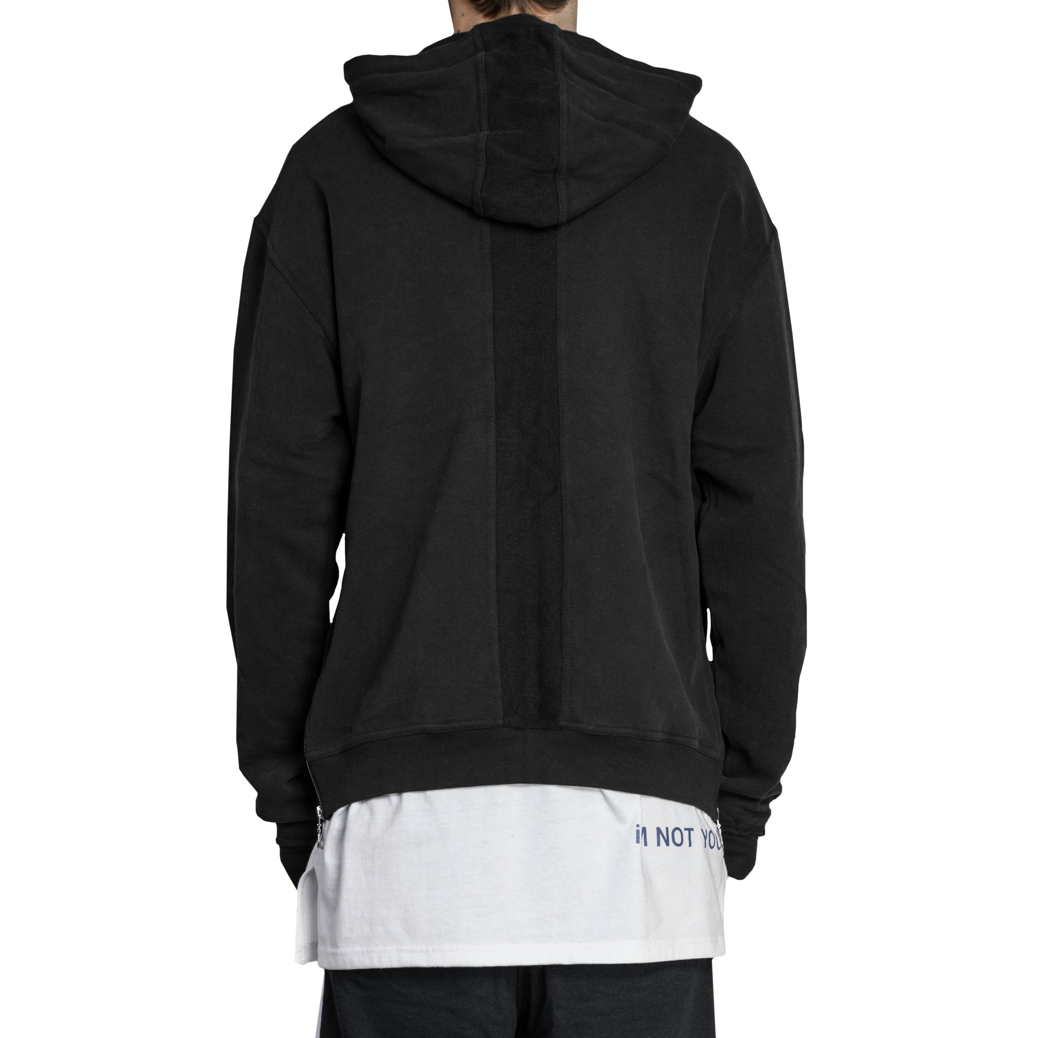 Sudadera clásica con capucha: negra.