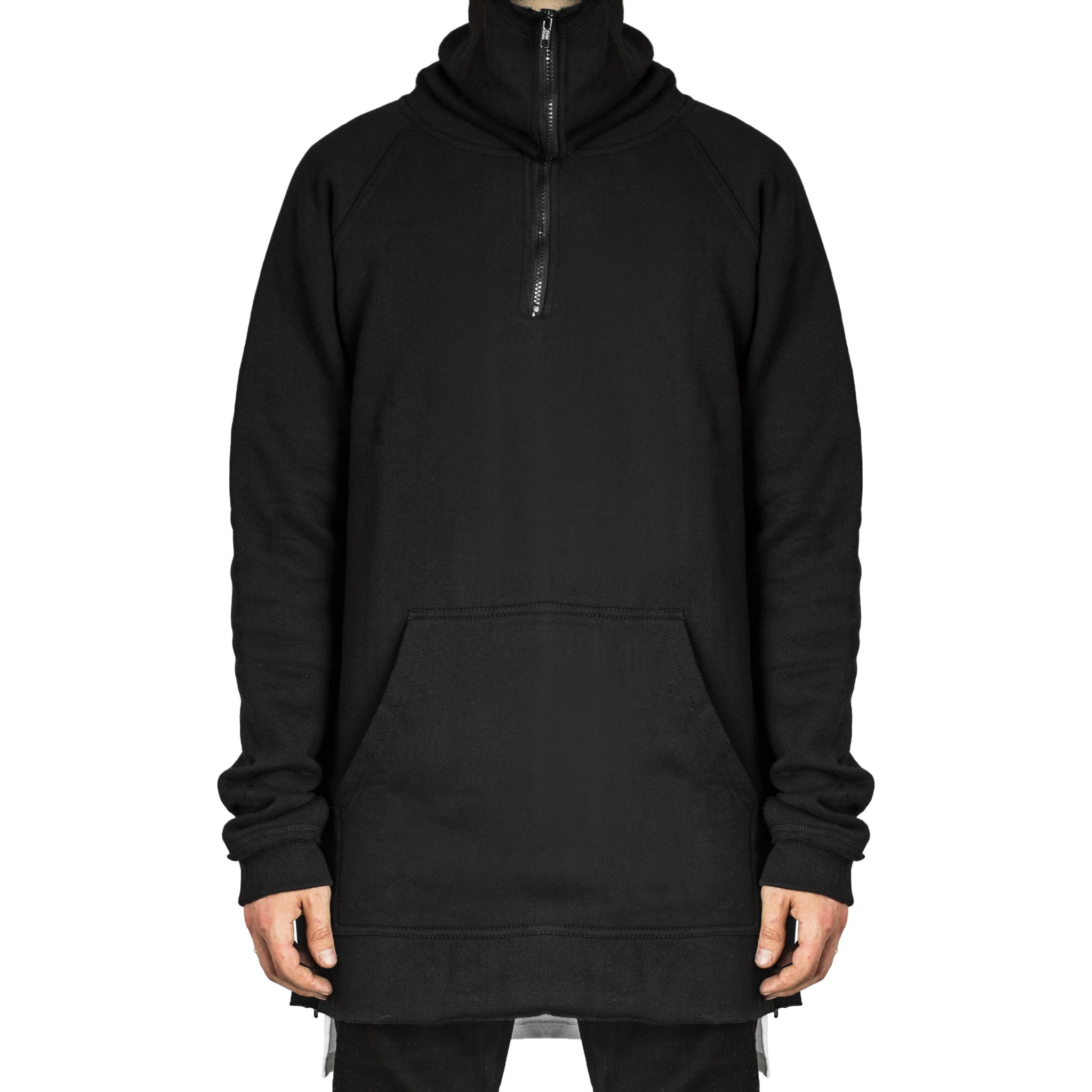 Sweat Capuche Zippé : Noir