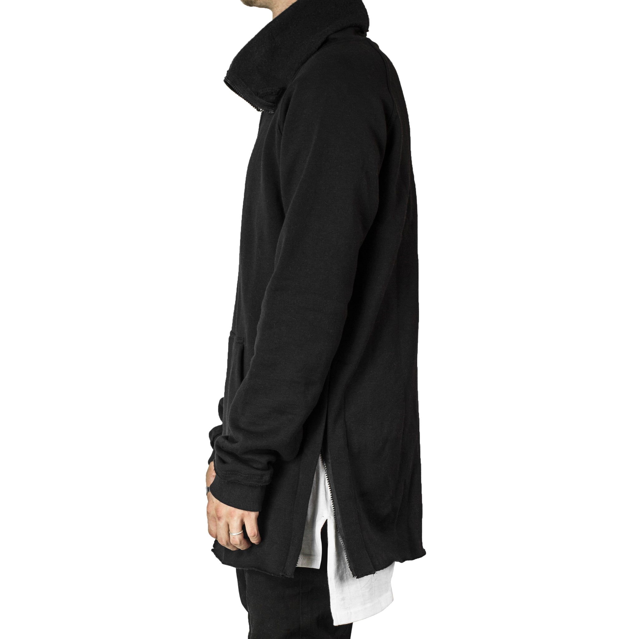 Sweat Capuche Zippé : Noir