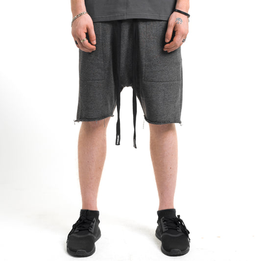 Pantalones cortos con entrepierna abierta: carbón