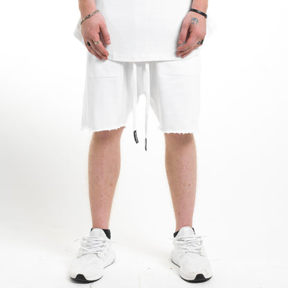 Dropcrotch Shorts : White