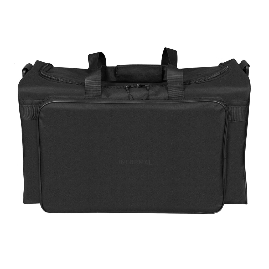 Bolsa de lona con logotipo: negro/negro