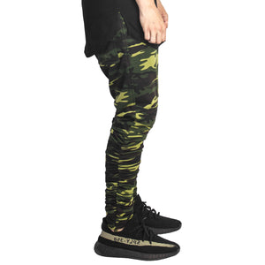 Pantalon froncé : camouflage