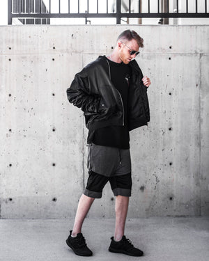 Blouson Bomber IA-1 : Satin Noir