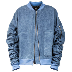 Chaqueta Bomber IA-1: Denim Azul Claro