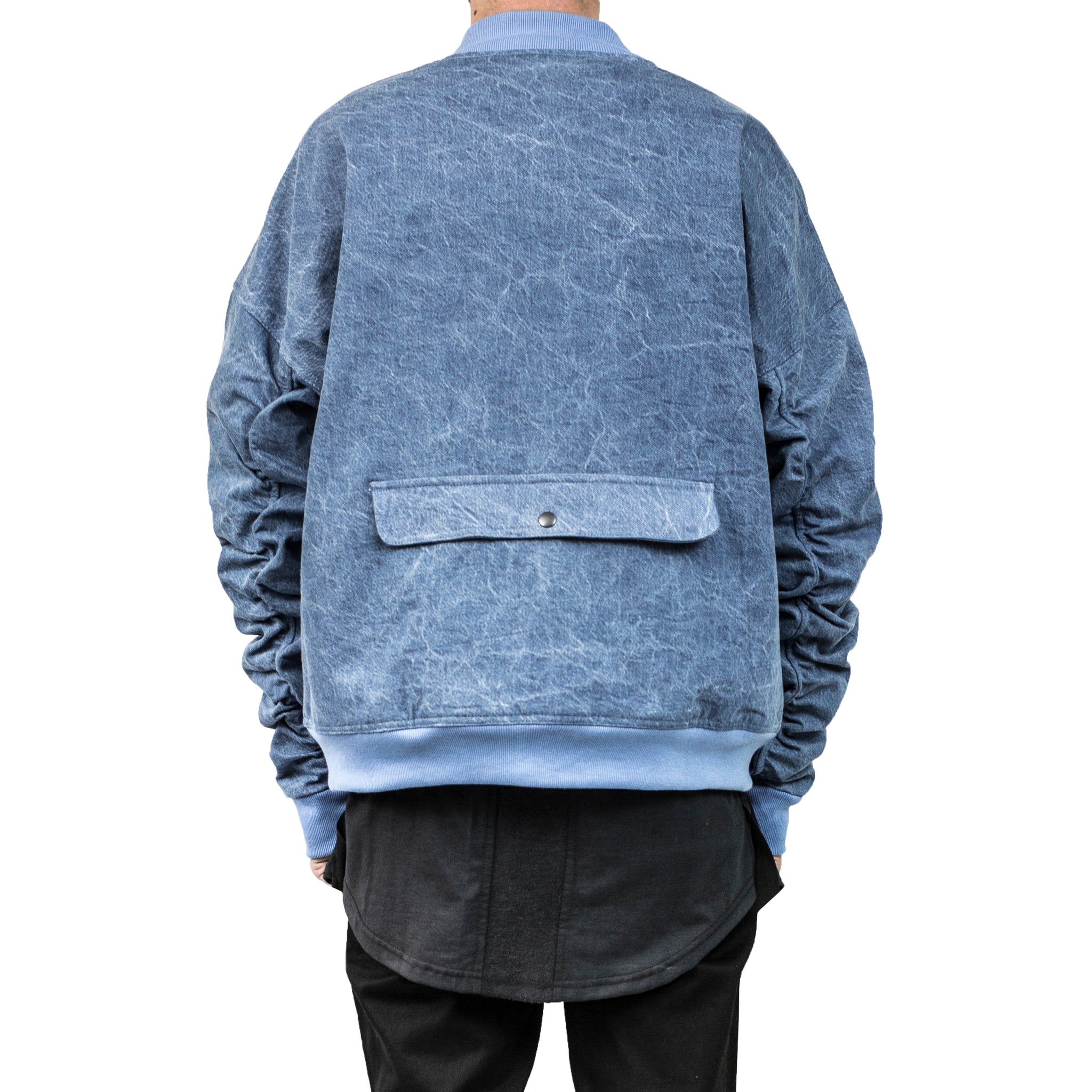 IA-1 Bomber Jacket : Light Blue Denim