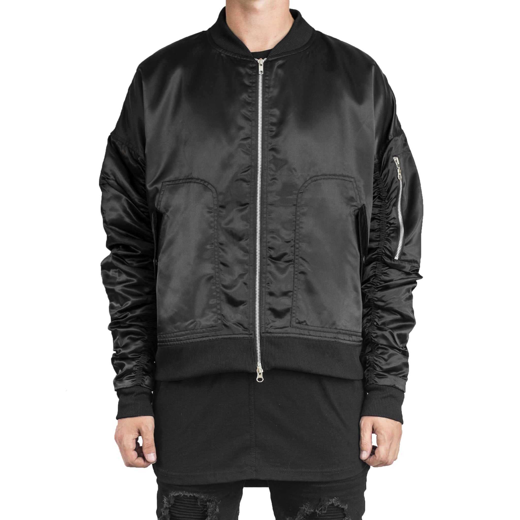 Blouson Bomber IA-1 : Satin Noir