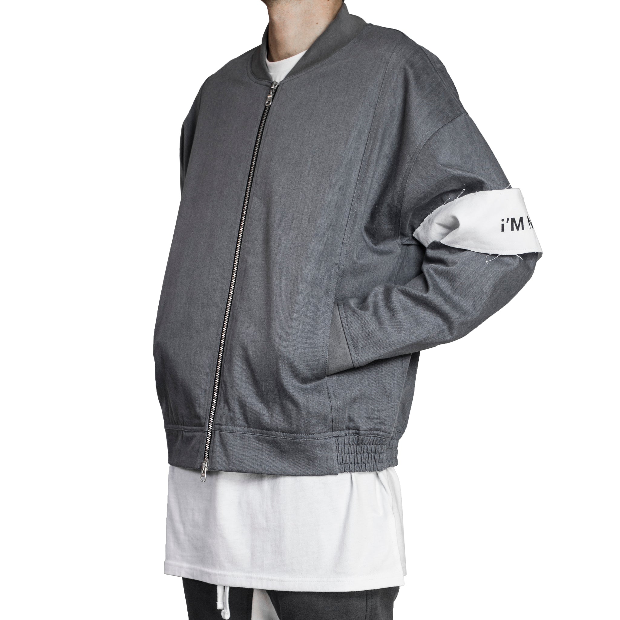 Abrigo bomber vaquero: gris