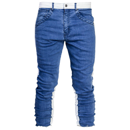 Jeans Spear Court : Bleu/Blanc