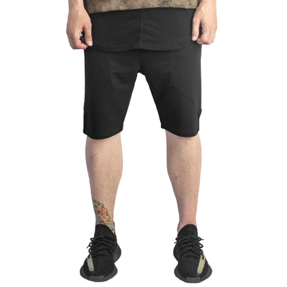 Pantalones cortos con dimensión aumentada: negro