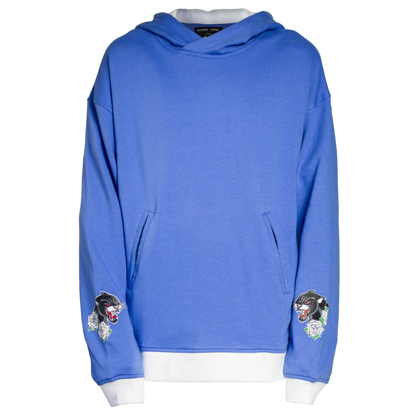 Panther Hoody : Turquoise/White