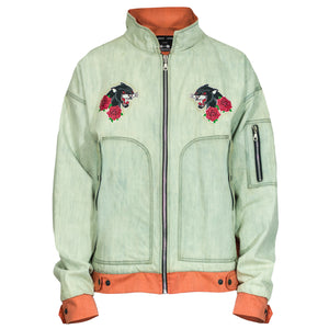 Veste Pilote Panther 2.0 : Bleu Bleach/Corail