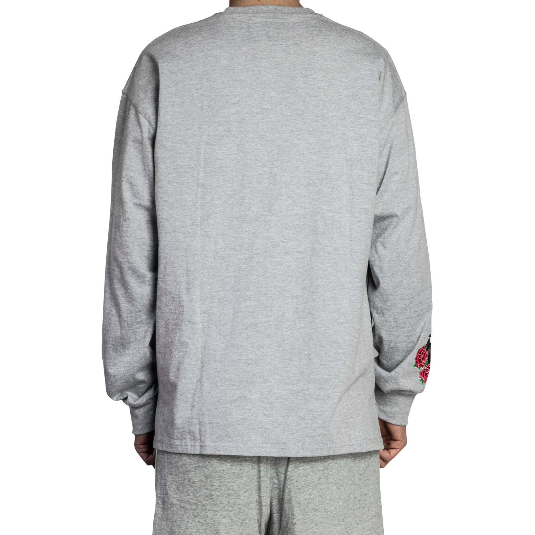 Camiseta de manga larga Panther: gris jaspeado