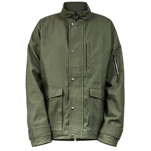 Chaqueta piloto I-65: lona de pato verde oliva