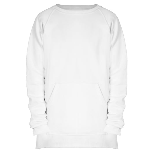Raglan Fleece Sweatshirt : White