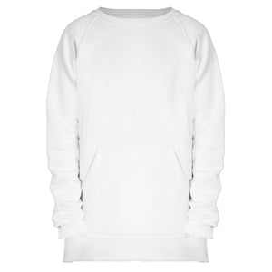 Raglan Fleece Sweatshirt : White