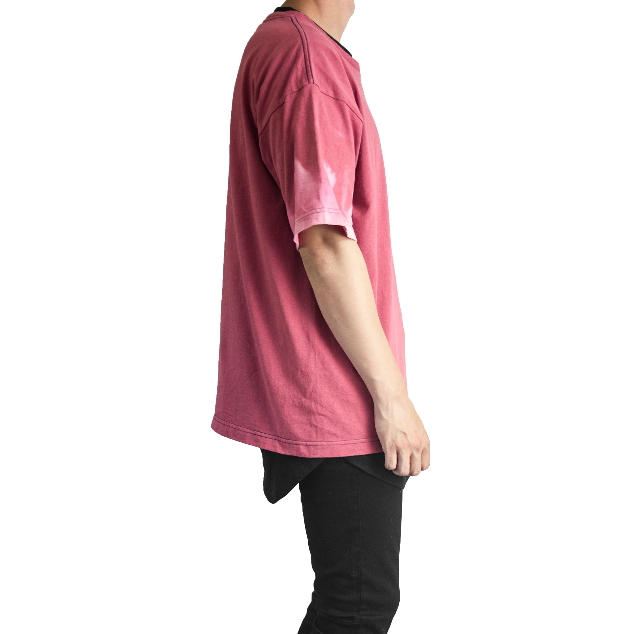 Camiseta con guión: rosa blanqueado