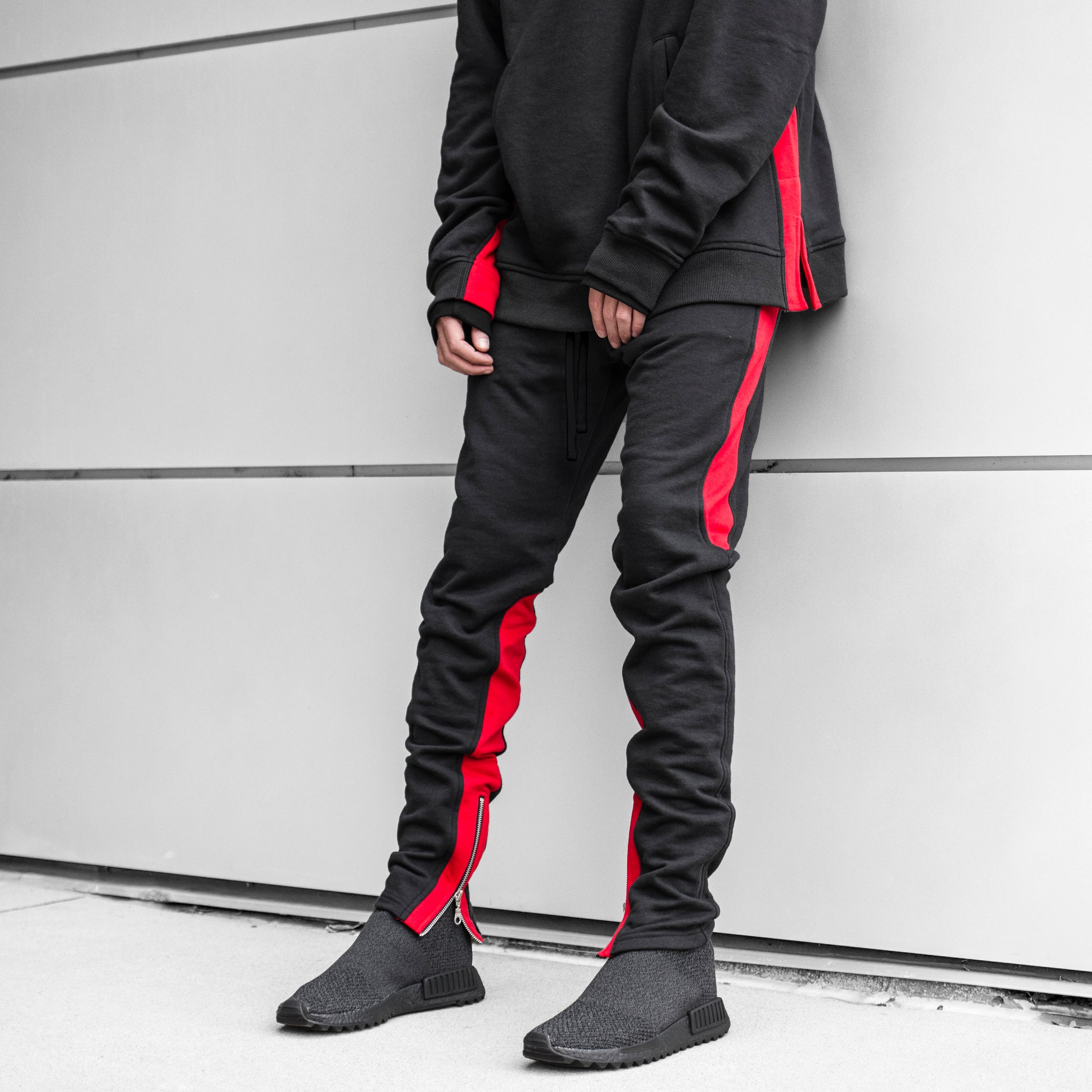 Pantalon de survêtement zippé à la cheville YNM : Bred