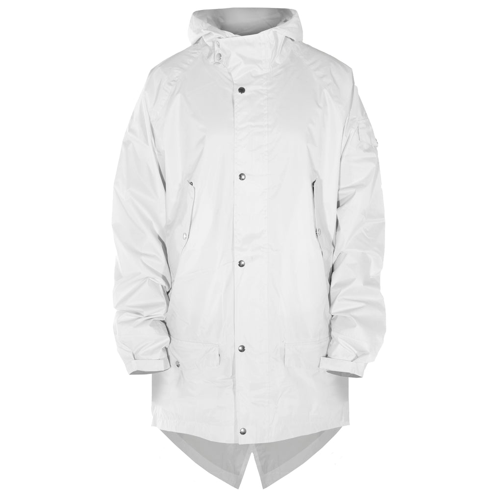 Fishtail Waterproof Shell : White