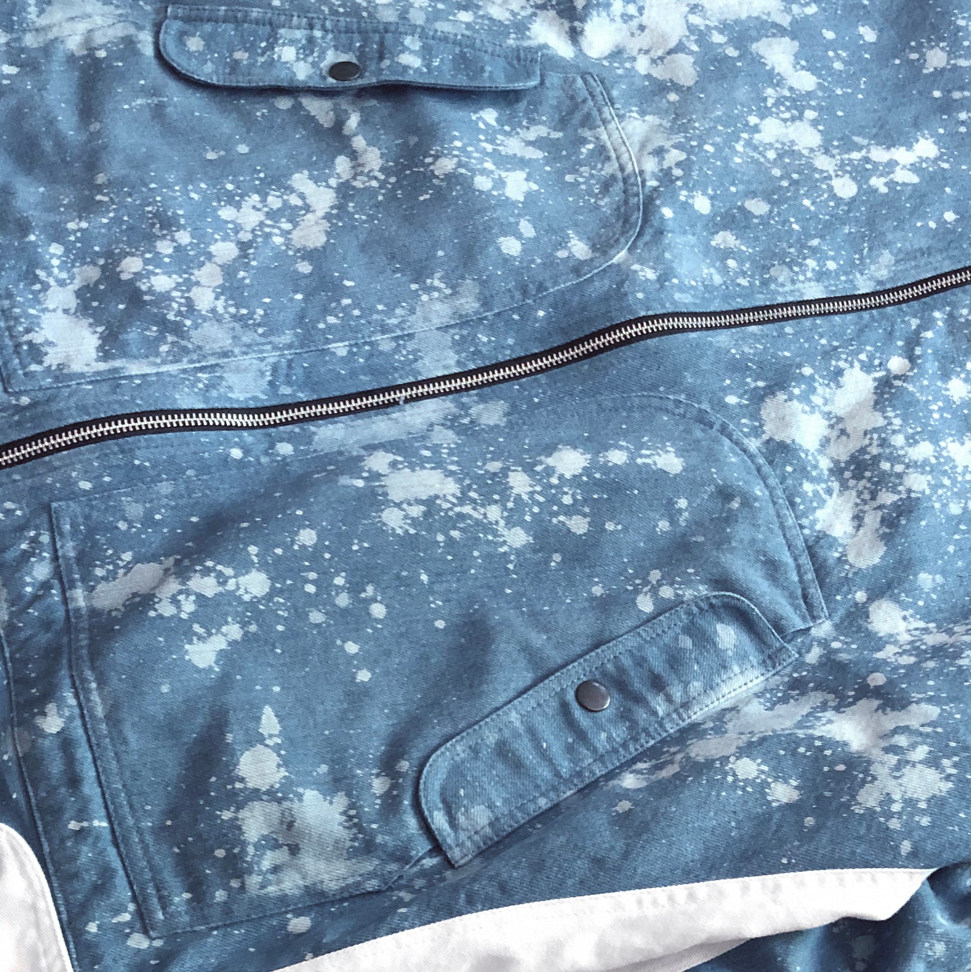 Splatter Jacket : Blue Denim