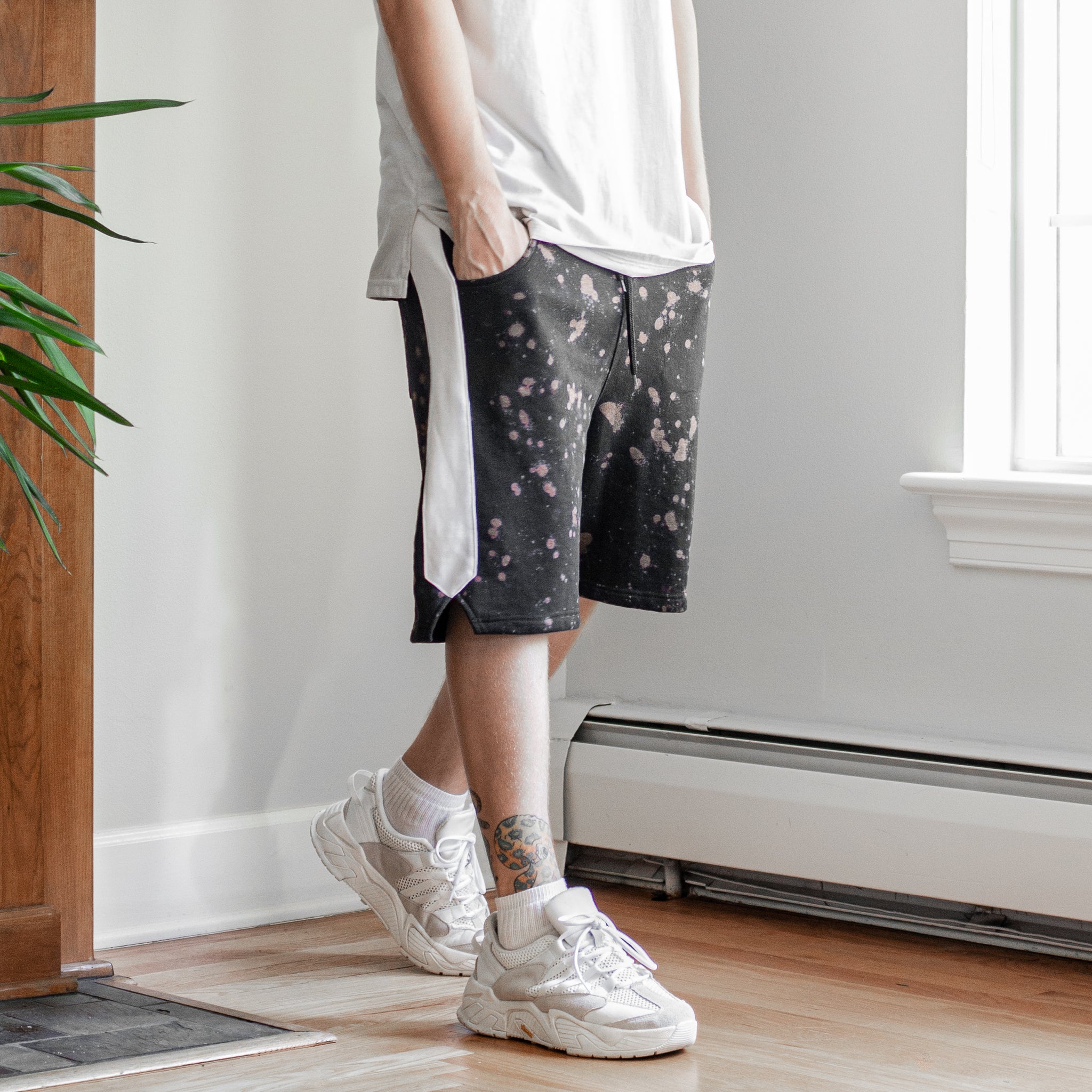 Splatter Shorts : Black