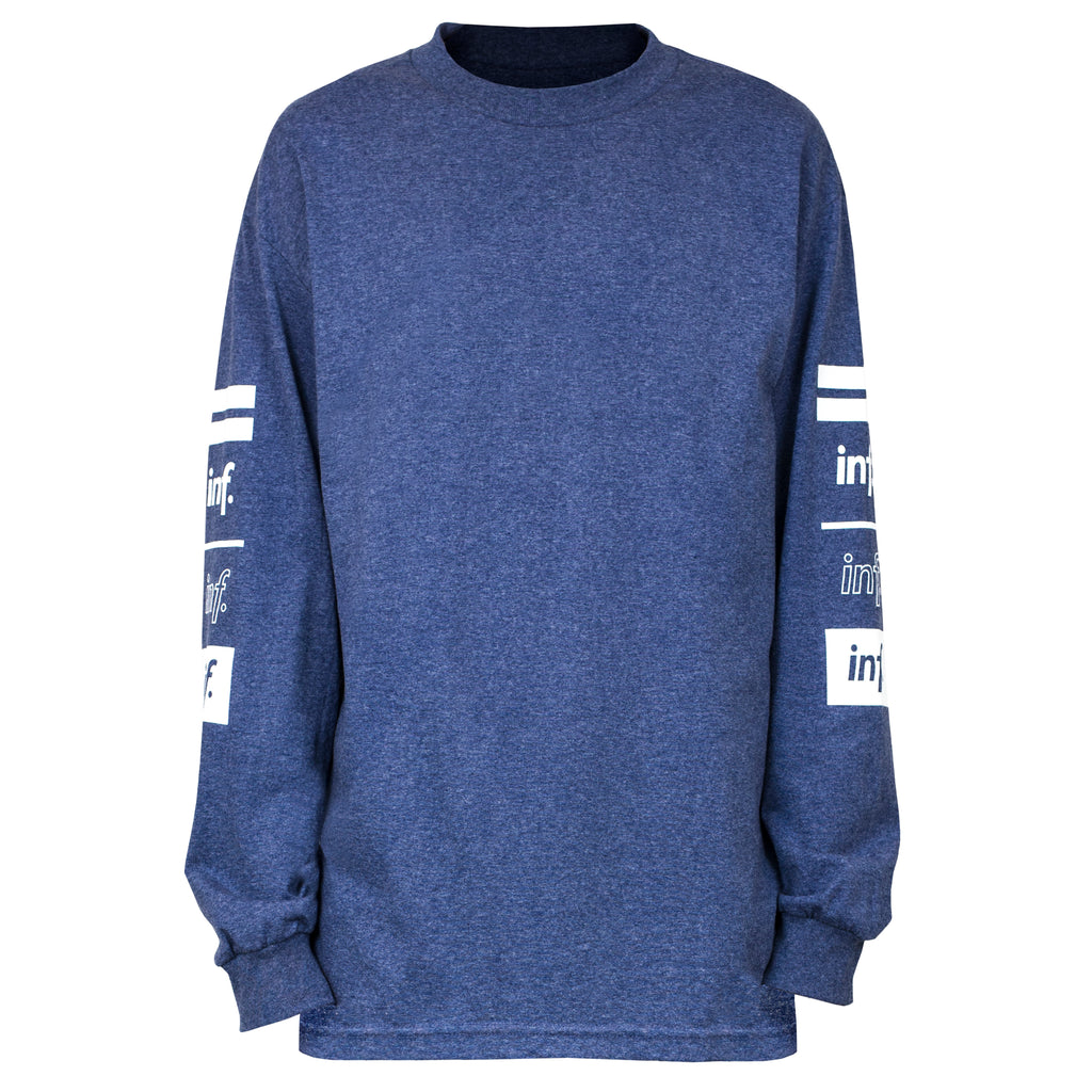 T-shirt Team 90 L/S : Denim chiné