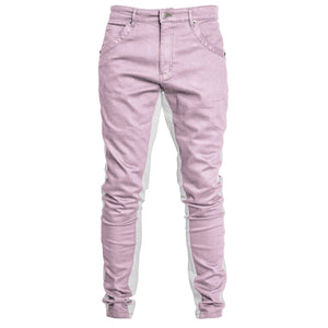 Jeans Track : Ocre Clair/Blanc