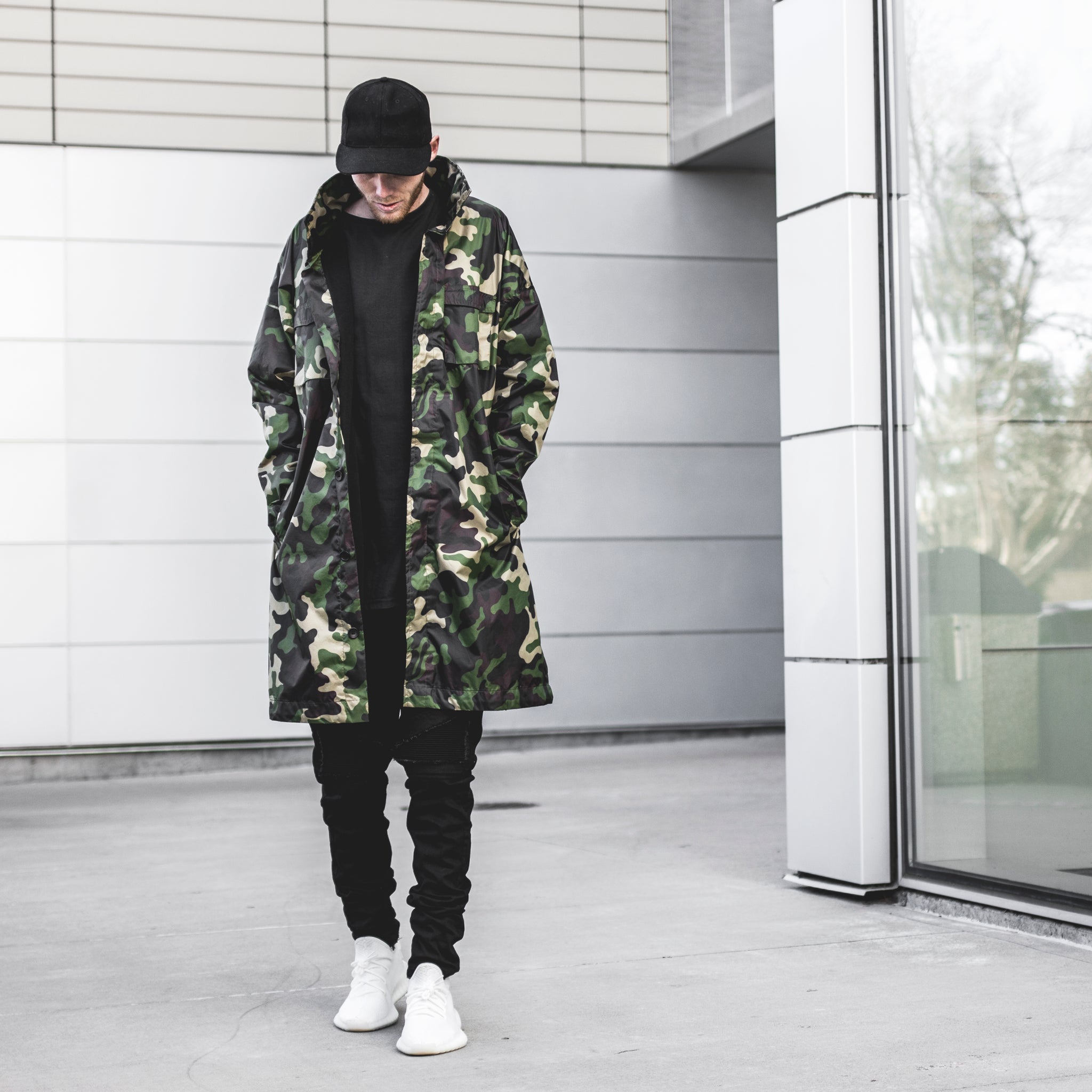 Gabardina impermeable: camuflaje