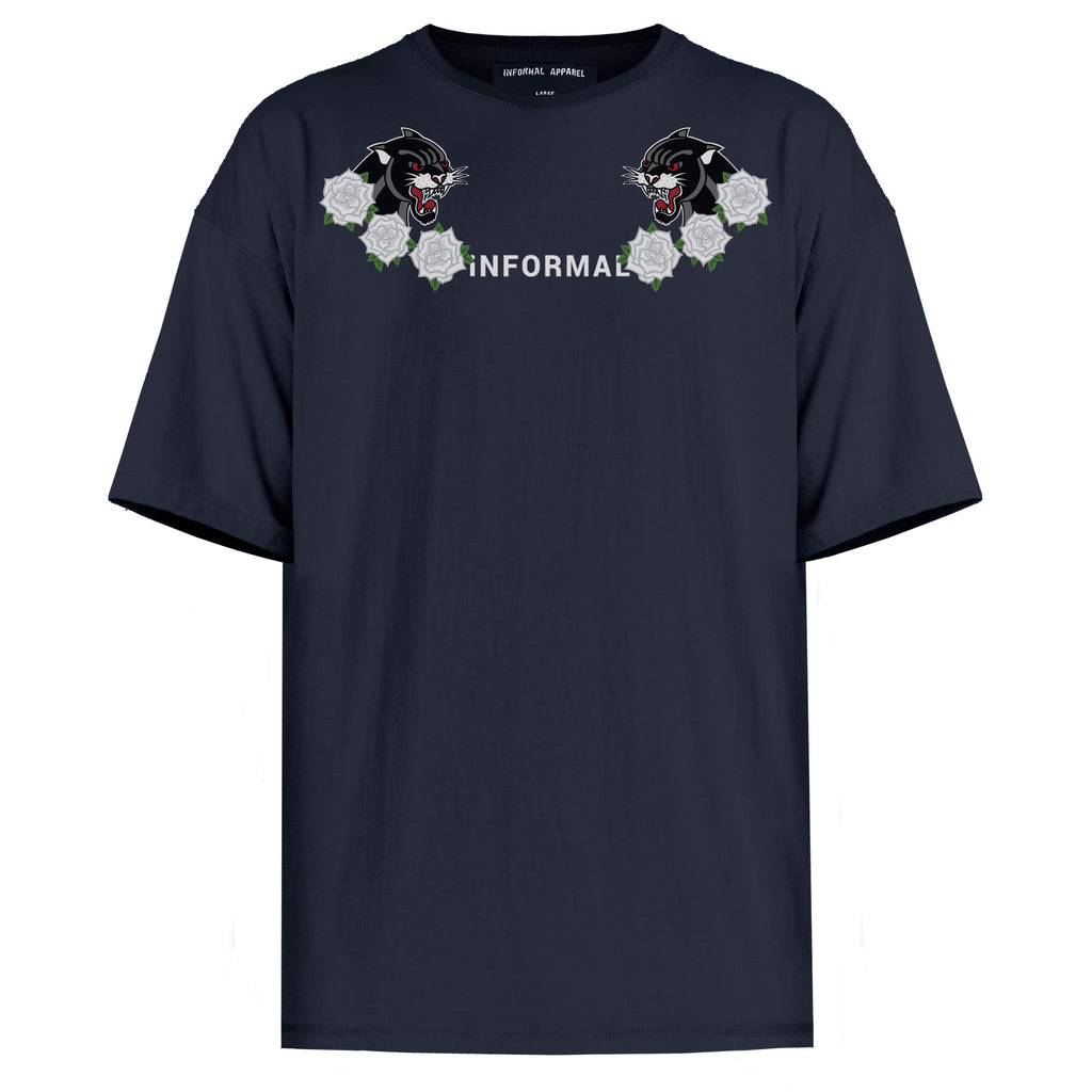 T-shirt Panthère : Marine