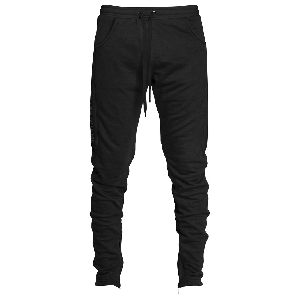 Pantalon de survêtement zippé YNM : Noir