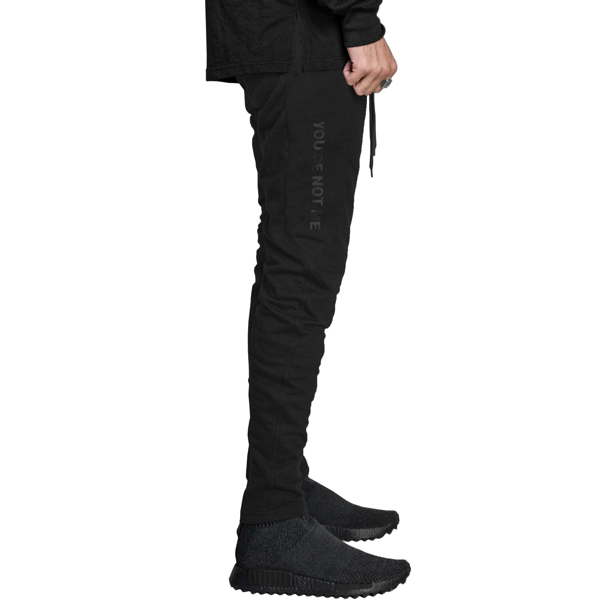 YNM Zip Trackpants : Black