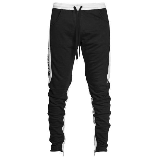 YNM Zip Trackpants : Black/White