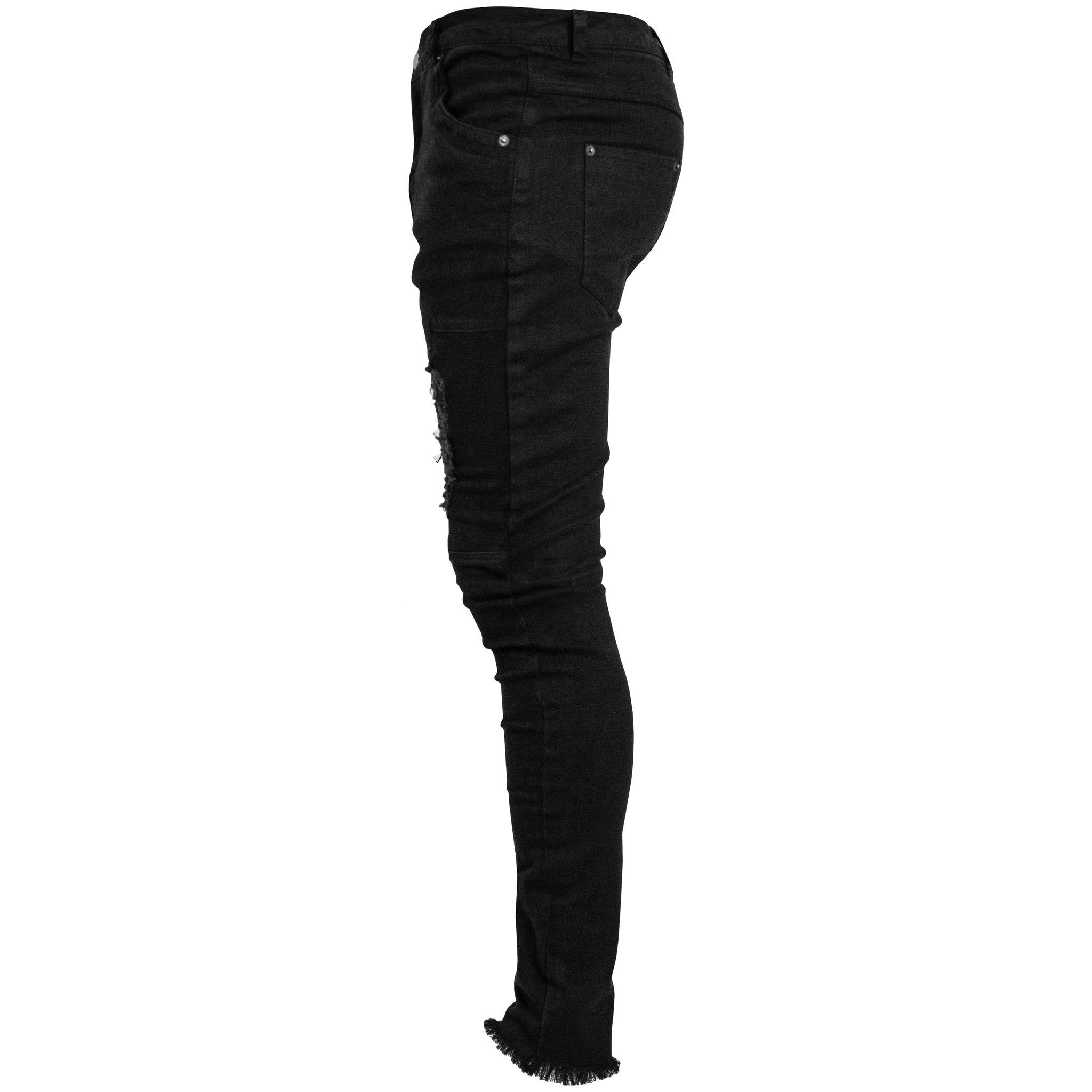 Distressed Jeans : Black