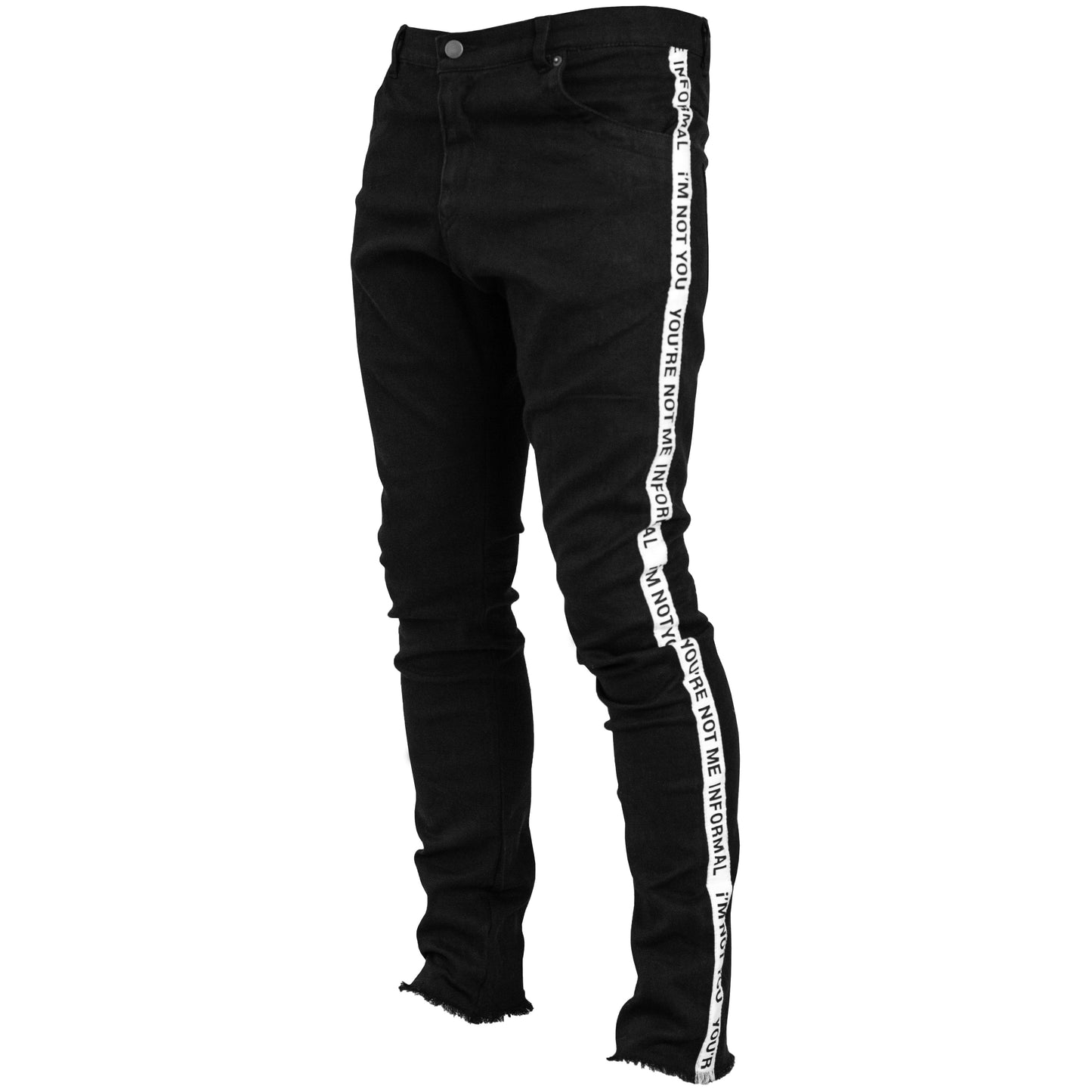 Taped Jeans : Black