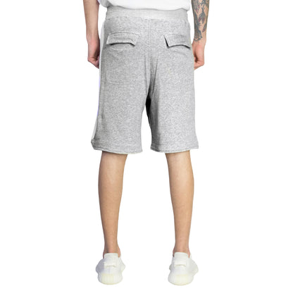 Pantalones cortos deportivos: gris jaspeado/blanco