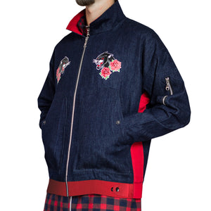 Panther Pilot Jacket 2.0 : Indigo/Red